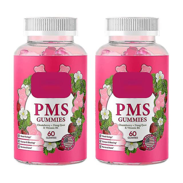 2 sztuk / 3 sztuki, kompleks witaminy B6 B1 B12 D oraz i ekstrakty roślinne Suplement Pms Gummies 2pcs on Productcaster.