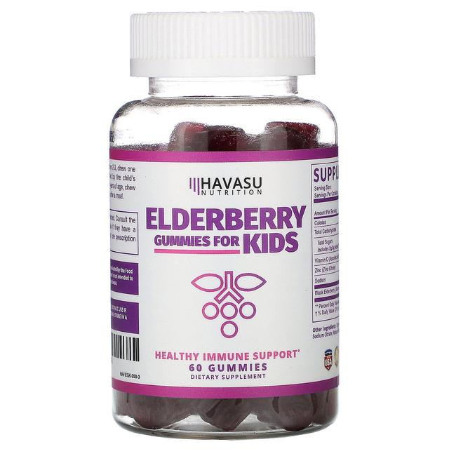 Havasu Nutrition, Elderberry Gummies for Kids, 60 Gummies on Productcaster.