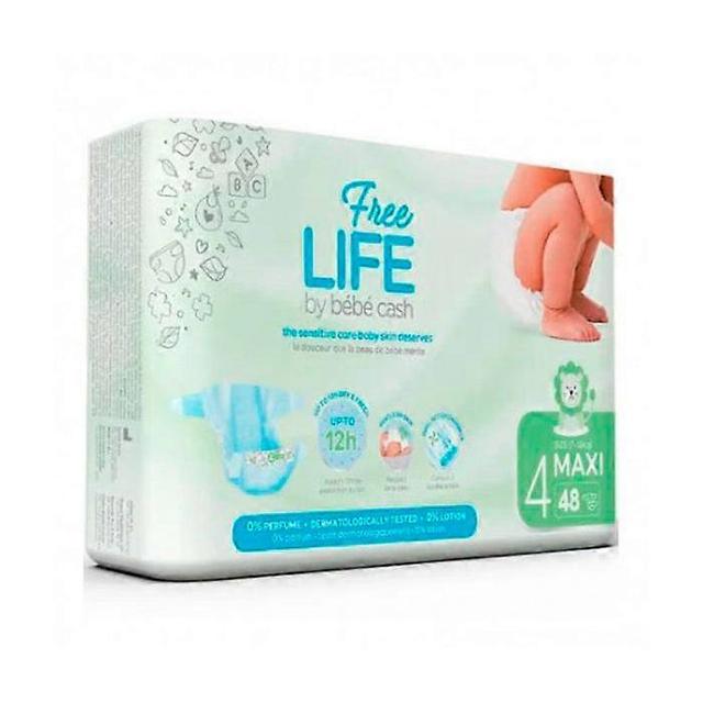 Freelife bebecash nappy 4 maxi 7-18kg 48u on Productcaster.