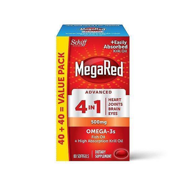 Megared omega-3 ryby + pancierový olej pokročilý 4 v 1 softgels, 500 mg, 80 ct on Productcaster.