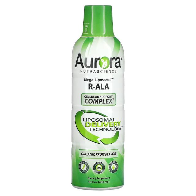 Aurora Nutrascience, Mega-Liposomaalinen R-ALA, luomuhedelmä, 16 fl oz (480 ml) on Productcaster.