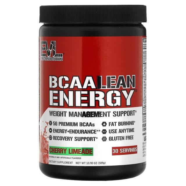 EVLution Nutrition, BCAA LEAN ENERGY, Cherry Limeade, 10.90 oz (309 g) on Productcaster.