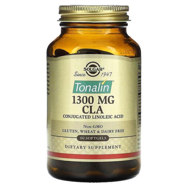 Solgar, Tonalin CLA, 1,300 mg, 60 Softgels on Productcaster.