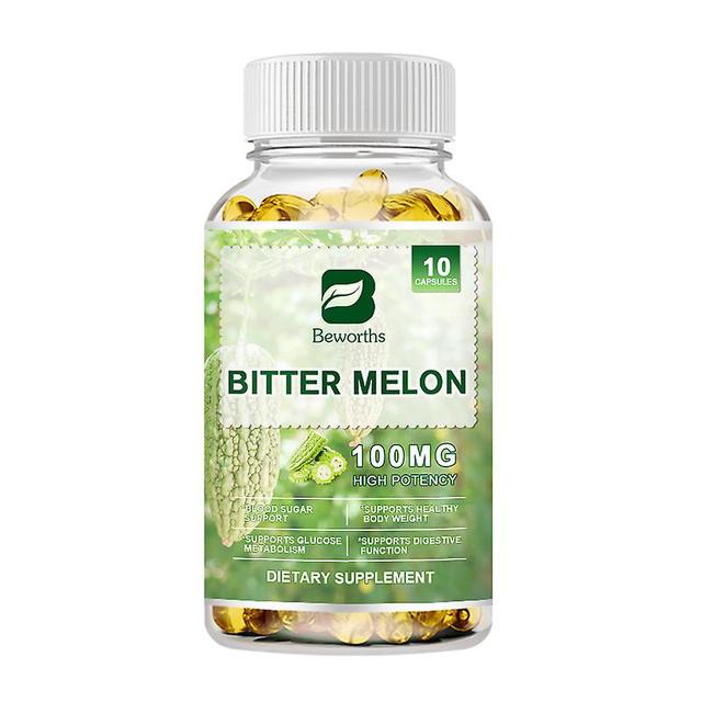 Visgaler Organic Bitter Melon Capsules Herbal Supplement,glucose Metabolism,weight Management,glucose Responsive Plant Extract Diet 10pcs on Productcaster.