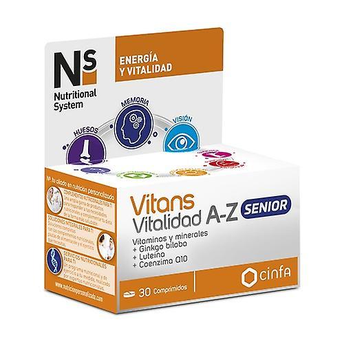 Nutritional System Vitans vitality AZ senior 30 tablets on Productcaster.