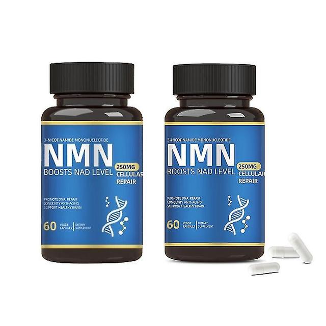 1/2/3x Nmn Doble Fuerza | Dosis de 250 mg | Mononucleótido de nicotinamida | Antienvejecimiento 2 bottles on Productcaster.