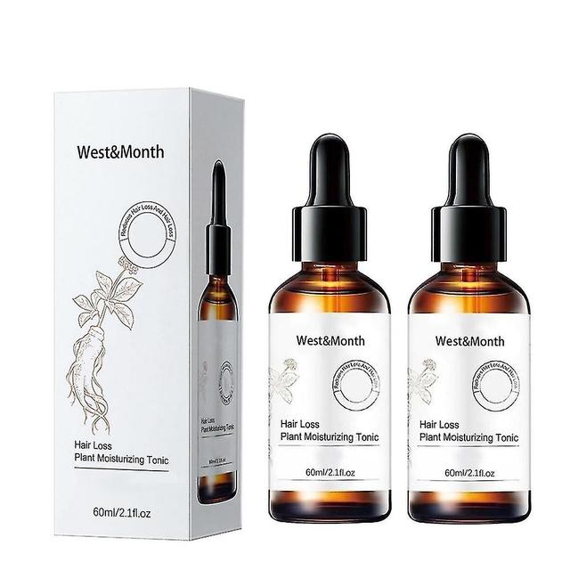 2pcs Ginseng Extract Fast Hair Growth Loss Serum Essential Oil Anti Preventing Hair Loose on Productcaster.