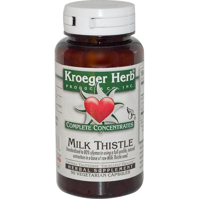 Kroeger Herb Co, Complete Concentrates, Milk Thistle, 90 Vegetarian Capsule on Productcaster.