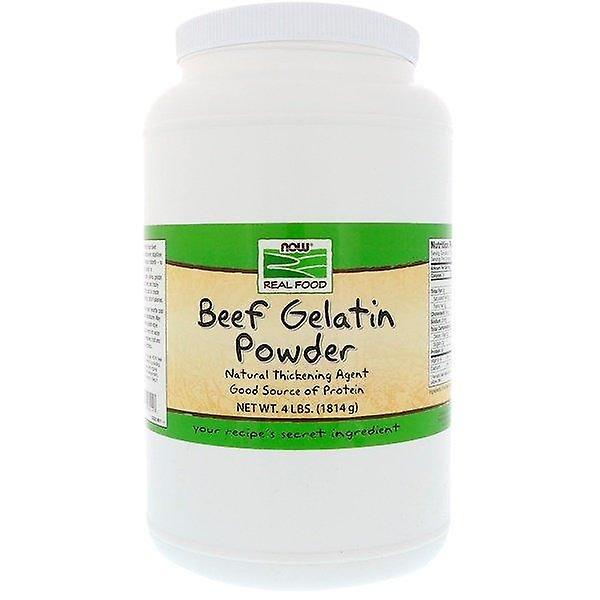 NOW Foods Agora Alimentos, Comida Real, Gelatina de Carne em Pó, 4 lbs (1814 g) on Productcaster.