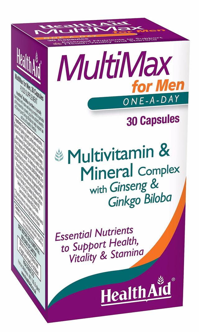 Health Aid Gesundheitshilfe MultiMax - Für Männer, 30 Kapseln on Productcaster.