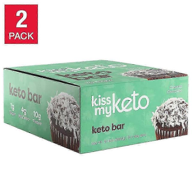 Kiss My Keto Kyss ketobarene mine sjokoladekokosnøttpakke, 2 ea on Productcaster.