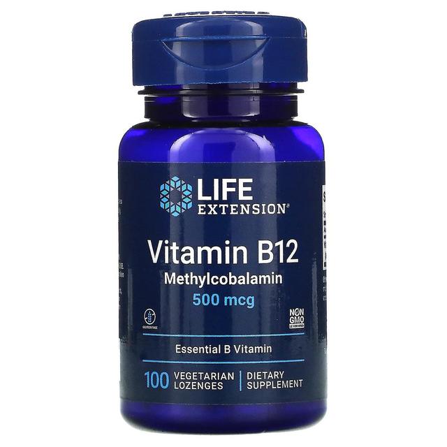 Life Extension Prolungamento della vita, Vitamina B12, Methylcobalamin, 500 mcg, 100 pastiglie vegetariane on Productcaster.