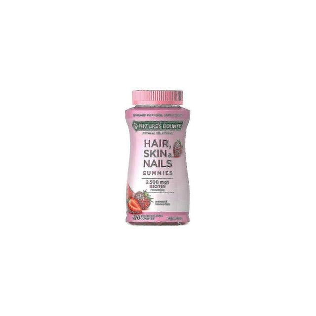 Natures Bounty Nature's bounty hair, skin & nails with biotin 2500 mcg, gummies, strawberry, 120 ea on Productcaster.