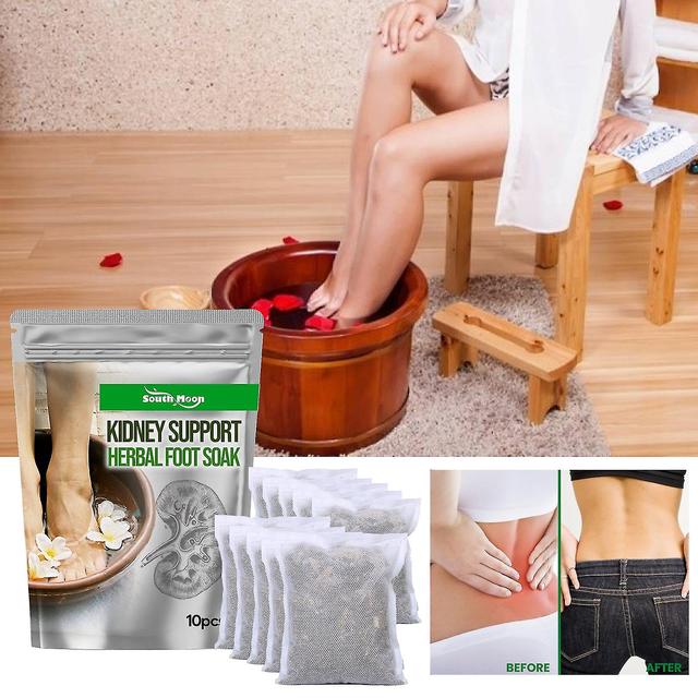 10/20/30pcs Pure Cleanse Kidney Support Herbal Foot Soak, Lymphatic Drainage Ginger Foot Soak 20PCS on Productcaster.