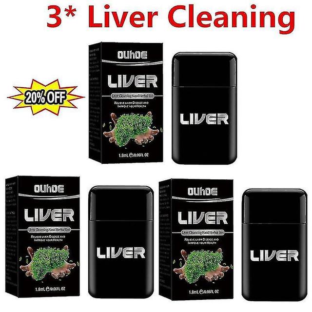 [free Shipping] 3PACK GFOUK Vegan Liver Cleanse Detox & Repair Nasal Herbal Box, Lung Cleanse on Productcaster.