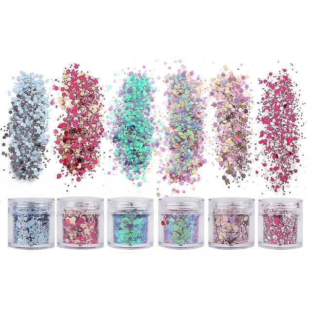 6 Boxes Nail Sequins Iridescent Flakes(free Shipping) on Productcaster.