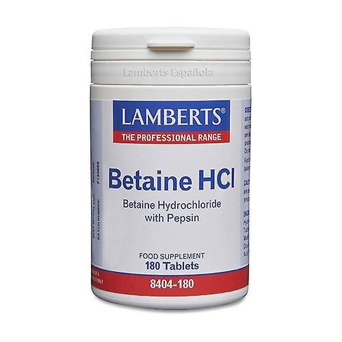 Lamberts Betaine HCL with Pepsin 180 tablets on Productcaster.