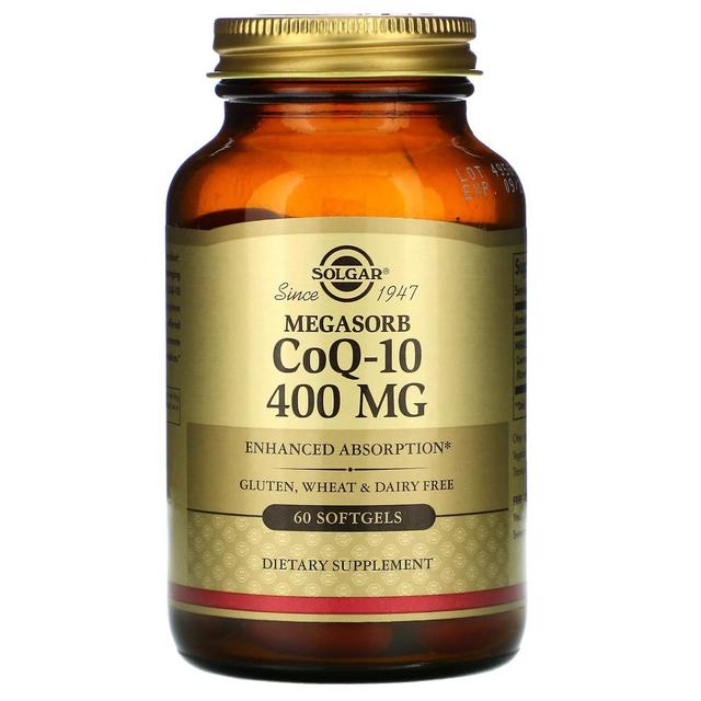 Solgar, Megasorb CoQ-10, 400 mg, 60 Cápsulas gelatinosas on Productcaster.