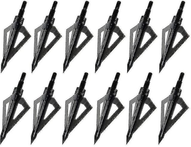 Perfect Perfect Hunting Broadheads, 12pk 3 Blades Archery Broadheads 100 Grain Screw-in Arrow Heads on Productcaster.