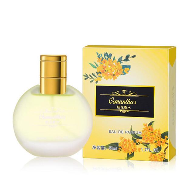 2024 New,50ml Toilette Spray Long Lasting Flower Fragrance Frosted Bottle Body Perfume For Women Osmanthus on Productcaster.