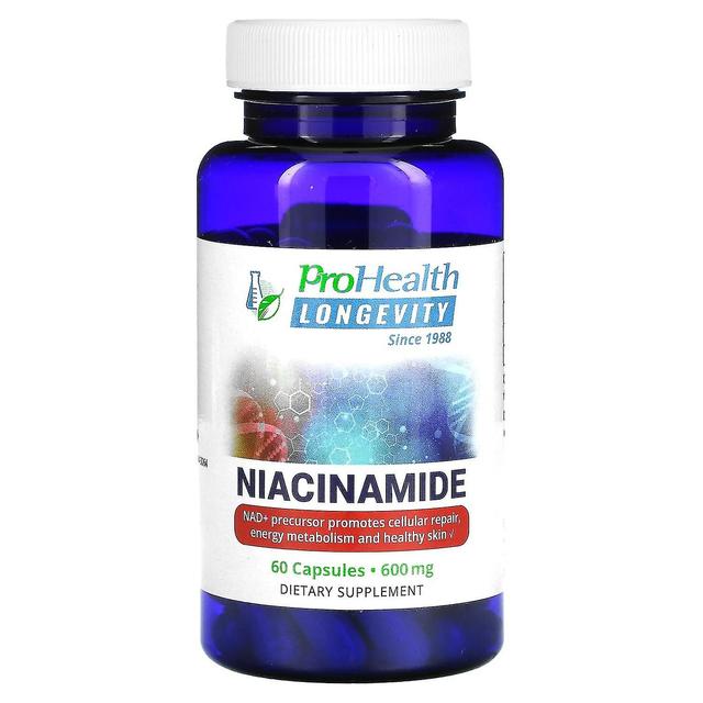 ProHealth Longevity, Niacinamide, 600 mg, 60 Capsules on Productcaster.