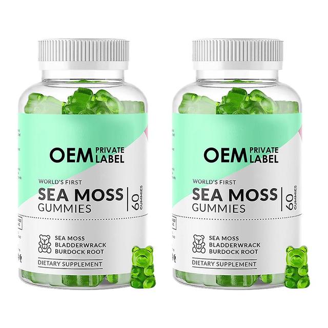 2 Pack Seaweed Gummies - Natural Irish Seaweed & Bladder & Burdock Gummies - 60 Gummies - Vegetarian - Thyroid, Healthy Skin, Keto Detox, Gut, Joint S on Productcaster.