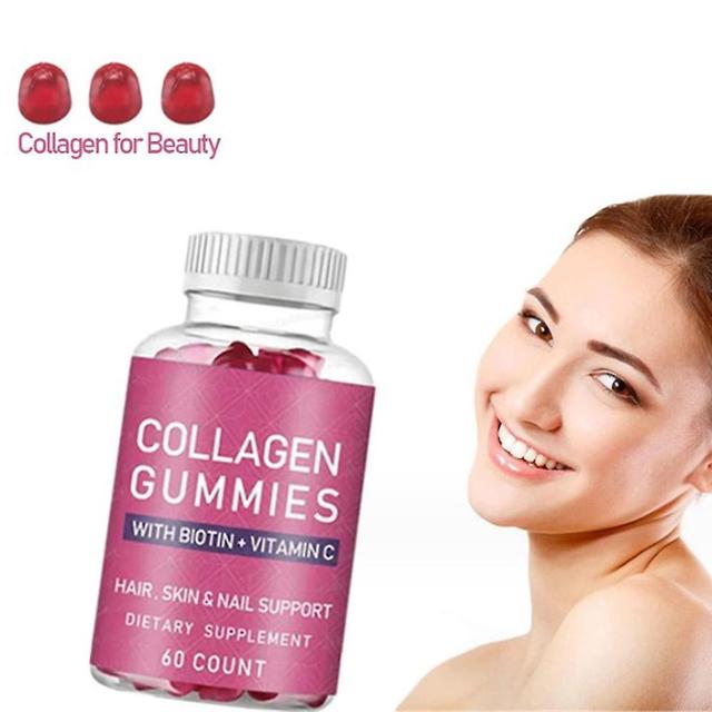 Kollagen-Biotin-Gummis für Haare, Haut, Nägel, Premium-Kollagen-Vitamin-Ergänzung on Productcaster.