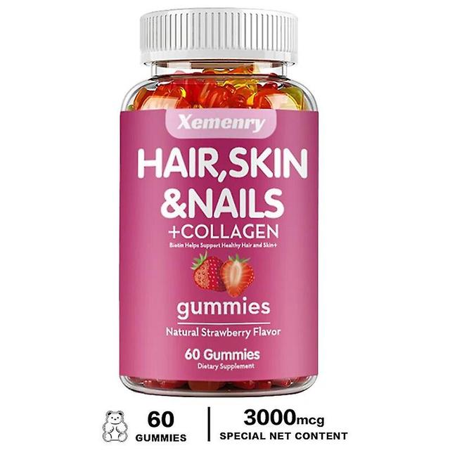 Vorallme Natural Biotin Gummies - Unterstützt Haare, Haut, Nägel und Kollagen 60 Gummies on Productcaster.