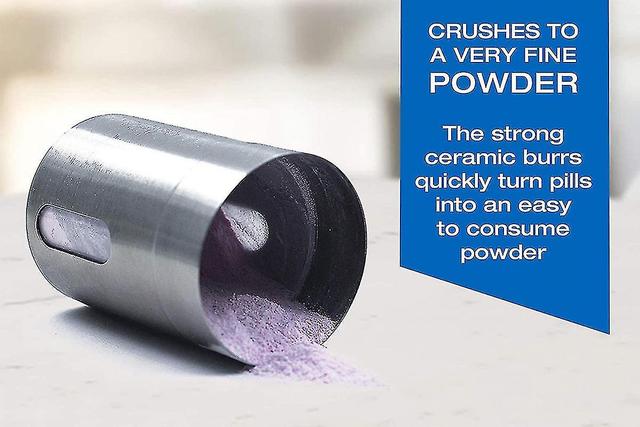 Pill Crusher - Crushes Multiple Tablets To A Fine Powder - Metal Medicine Grinder on Productcaster.