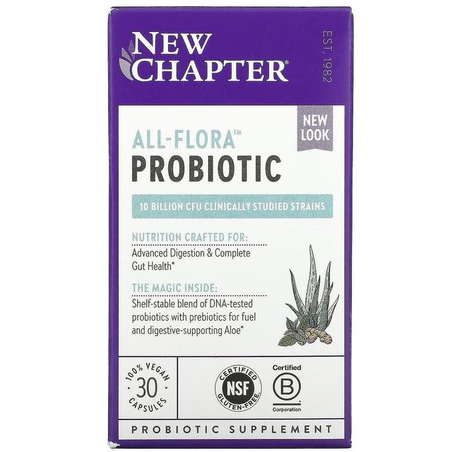 New Chapter Nuovo capitolo, All-Flora Probiotico, 30 capsule vegane on Productcaster.