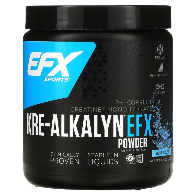 EFX Sports, Kre-Alkalyn EFX Polvere, Blue Frost, 7.76 oz (220 g) on Productcaster.