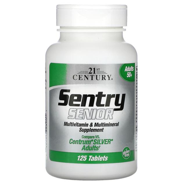 21st Century Século 21, Sentinela Sênior, Multivitamínico e Multimineral Suplementar, Adultos 50+, 125 Comprimidos on Productcaster.