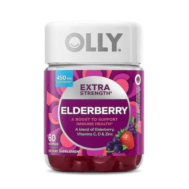 Olly extra força gengivas de imunidade com elderberry, vitamina c, d, & zinco, 60 ea on Productcaster.