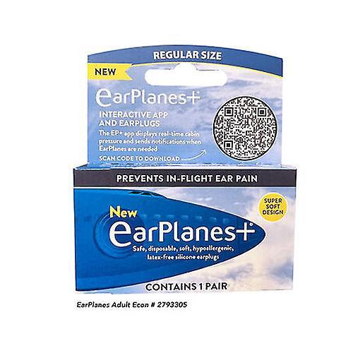 Earplanes Earplugs Ear Protection From Flight Air And Noise Sound, 1 pair (Pack of 1) on Productcaster.