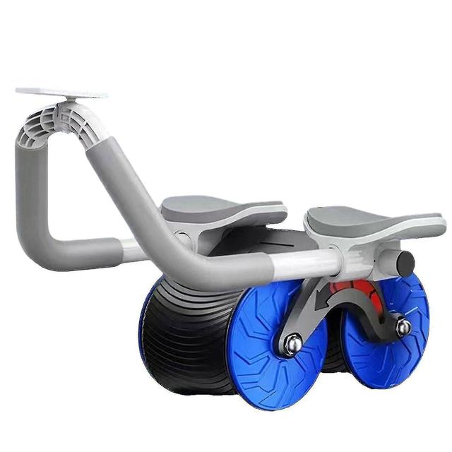 Abdominal Roller Automatic Rebound Abdominal Exercise Fitness Equipment Household blue on Productcaster.