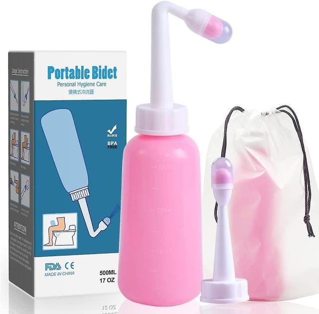 Lisade Portable Travel Bidet Peri Bottle 500ml Women Peri Recovery Postpartum Care After Birth Postpartum Clean New Mum Maternity Essentials Pink on Productcaster.