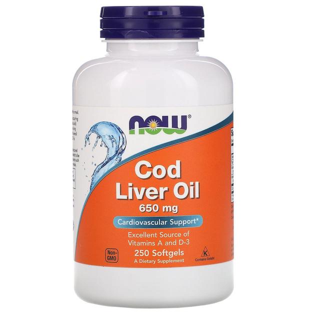 Now Foods, Cod Liver Oil, 650 mg, 250 Softgels on Productcaster.