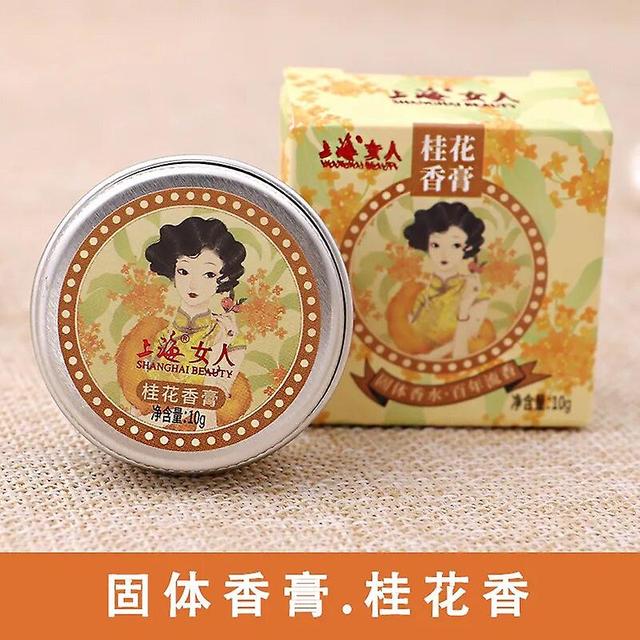 Old Shanghai Women Solid Balm Women's Flower Tone Girls' vedvarende parfyme Lett duft Freesia Osmanthus jasmin 1PC on Productcaster.