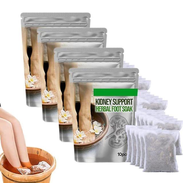 Trempage des pieds à base de plantes de soutien rénal, drainage lymphatique trempage du pied au gingembre 40pcs on Productcaster.