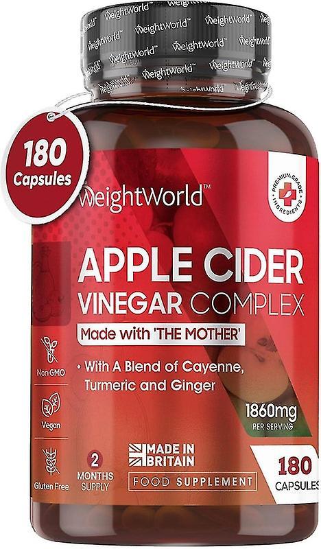 Scvvd Apple Cider Vinegar with Mother 1860mg - Added Probiotics - 180 Apple Cider Vinegar Capsules with Ca on Productcaster.