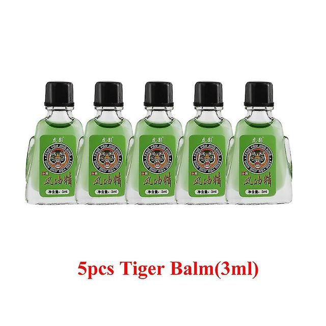 Mja 2pcs Tiger Balm Cooling Oil Mint Refreshing Cream Cold Dizziness Headache Care Ointment Anti-itching Herbal Medical Plaster 5pcs 3ml on Productcaster.