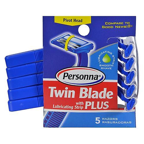 Personna Twin Blade Plus Razor para Hombres, 5 Count (Pack de 1) on Productcaster.