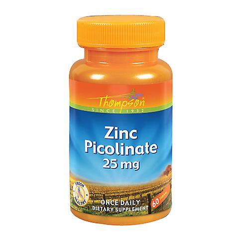 Picolinato de zinc Thompson, 25 MG, 60 tabletas (paquete de 2) on Productcaster.