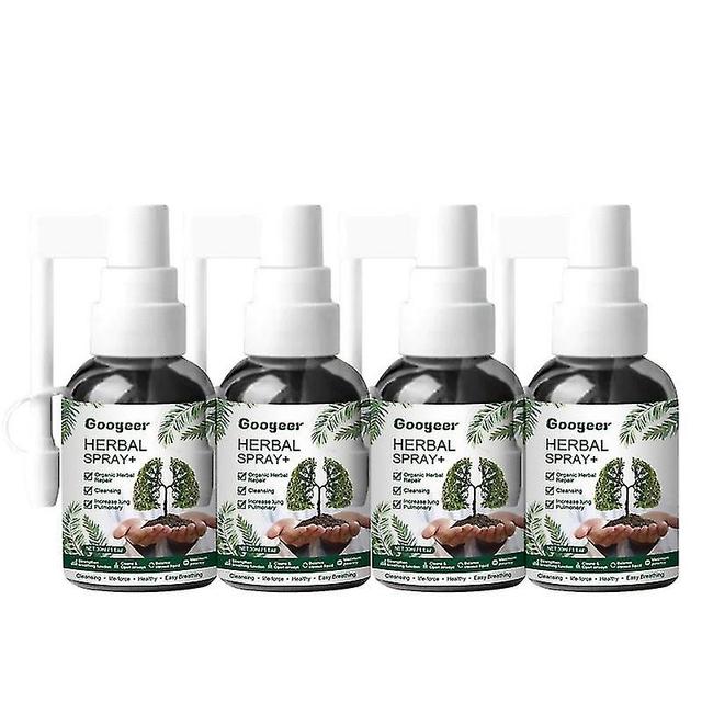 1-5 stuks Googeer Herbal Lung Cleanse Mist - Krachtige longondersteuning, Googeer Herbal Lung Cleanse Spray, 4pcs on Productcaster.