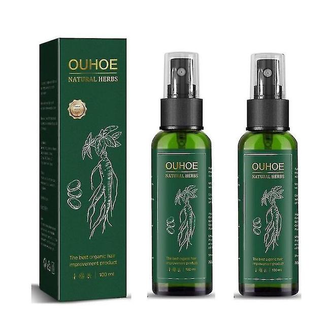 Platinum Chang 2 stücke 100 ml Haarpflegelotion Unisex Ginseng Haarwuchs Tonic Natürlich Für Männer Frauen on Productcaster.