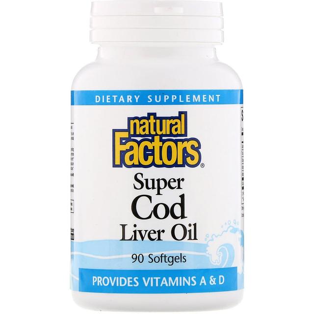 Natural Factors Natuurlijke factoren, super levertraan, 90 Softgels on Productcaster.