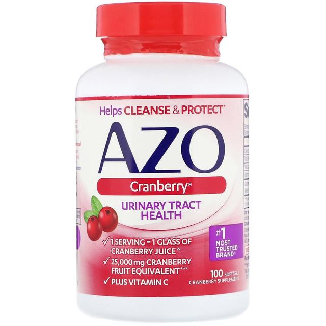 Azo, Cranberry, Urinary Tract Health, 100 Softgels on Productcaster.