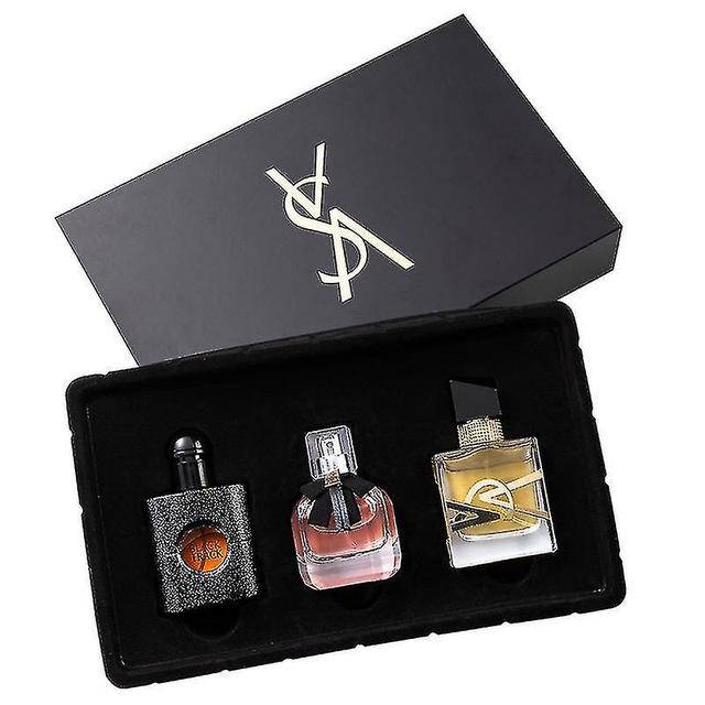 Flower Story Women's Perfume Set Eau De Liberty Black Opium Reversert Paris Parfyme Tredelt sett H on Productcaster.