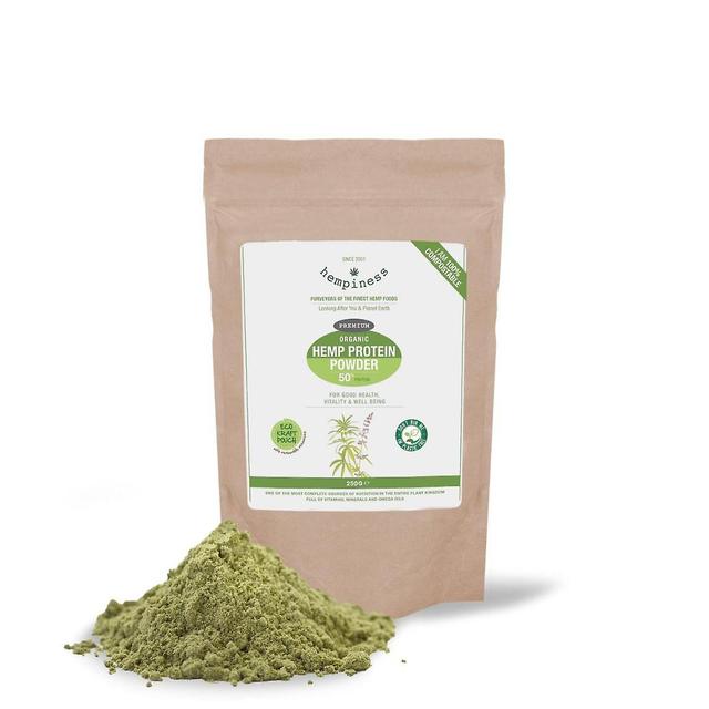 Hempiness Organic Premium Raw Hemp Protein Powder 250g (50% Protein) on Productcaster.