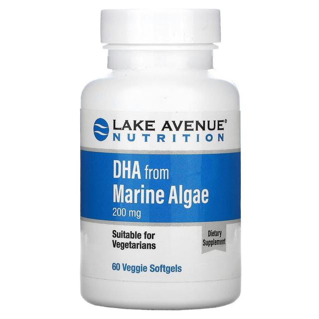 Lake Avenue Nutrition, DHA from Marine Algae, 200 mg, 60 Veggie Softgels on Productcaster.